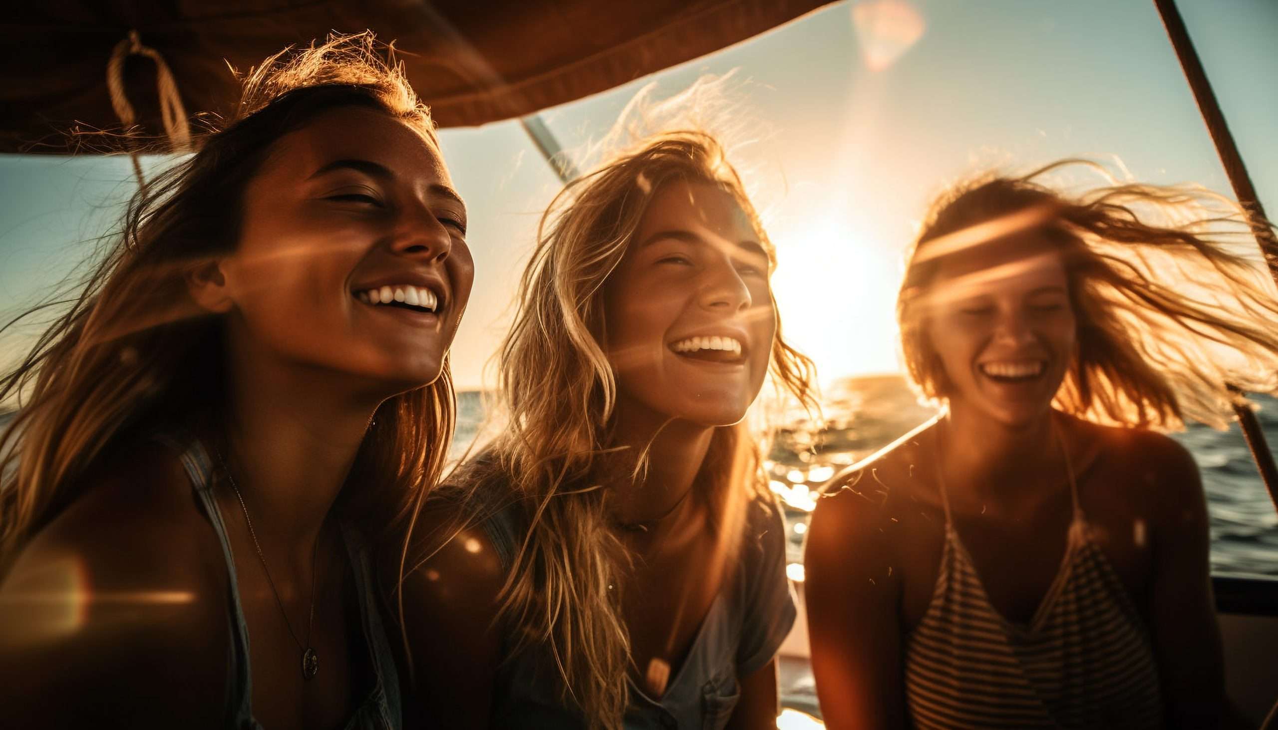 Mujeres jóvenes despedida.